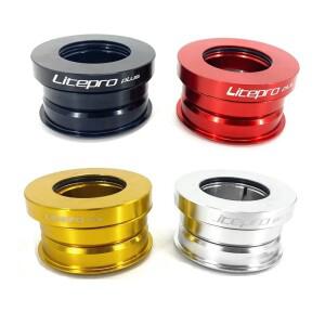 Litepro 자전거 스템 프론트 포크 스티어러 튜브 헤드셋 다혼 접이식 부품용 베어링 44mm 1-1/8 인치 28.6m