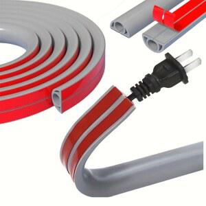 1롤 케이블 레이스웨이 덕트 이더넷 전원 코드용 자가 접착식 와이어 하이더 집을 깔끔하게 유지하고 설치가 용이함