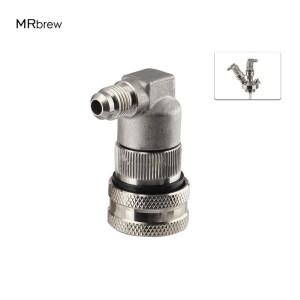 스테인리스 볼 잠금 장치 분리 가스 및 액체 케그 피팅 맥주 코니 홈브루 커넥터
