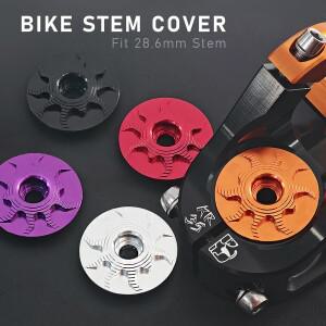 자전거 헤드셋 캡 MTB 로드 바이크 스템 탑 커버 CNC 나사 포함 28.6mm 포크 튜브 사이클링 액세서리