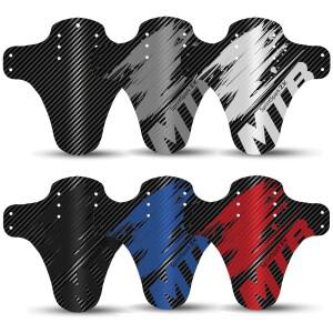 2025년형 업그레이드 카본 패턴 자전거 펜더 로드 산악 머드 가드 앞/뒤 휠 머드가드 초경량 MTB