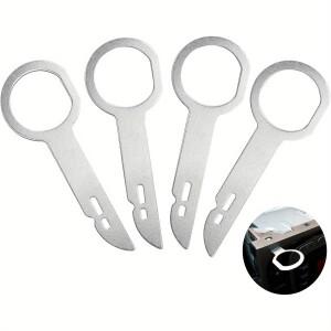 4개입 라디오 스테레오 제거 키 릴리스 핀 헤드 유닛 오디오 설치 도구 VW 아우디 호환 포드 호환 메르세데