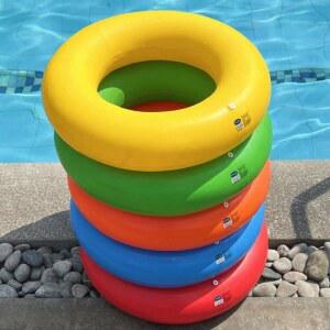 물놀이 수영 튜브 성인용 두꺼운 레저 단색 용품 부력 선명 스포츠