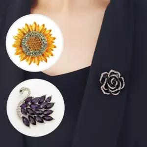 세렌디 여성 브로치 진주 패션 스카프핀 옷핀