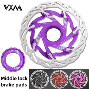 VXM 도로 자전거 센터 잠금 디스크 브레이크 로터 패드 CNC 경량 알루미늄 합금 MTB 사이클링 부품 140mm 1