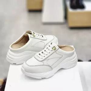 [탠디]X23208A 여성 6cm 키높이 큐빅라인 스니커즈 블로퍼 화이트Q_JKJGTD_JK