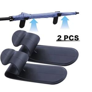 1/2개 신형 자동차 우산 홀더 트렁크 수납 정리용 후크 장착 브래킷 실내 액세서리