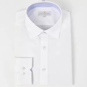 카운테스마라 23SS슬림핏긴소매면혼방 콤비배색 스냅카라 셔츠CDHW1B5354A012G2339662