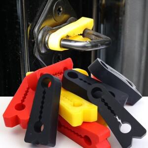 자동차 도어 잠금 충격 흡수 패드 방진 소음 감소 완충 쿠션 커버 스트라이커 보호 클립