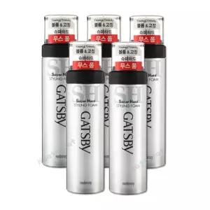 갸스비 무스 폼 슈퍼 하드 스타일링폼 185ml x 5개