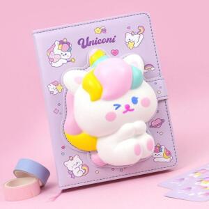 [2개구성] 유니코니 스퀴시 노트 팬시 학용품 캐릭터 어린이다이어리 초등학생다이어리 AEWD4E2C2