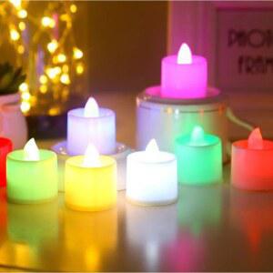 LED 전자 양초 장식 깜박이는 파티 구동 FLAMELESS 조명을 촛불 조명 TE 웨딩 기원 배터리 GHTS