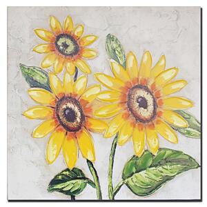 아네샵아네샵 노랑 부르는 유화 해바라기 풍수인테리어 그림 돈을 거실 액자 집들이선물용 LW9CA5EC