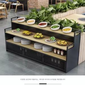 뷔페 샐러드바 진열장 디저트 테이블 업소용