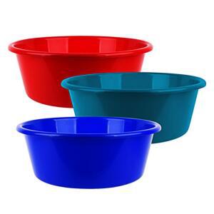 [2개구성] 쇼핑시대 통 플라스틱 대야 대형 다라 컬러 고무 김장 11호 색상랜덤 하모니 국산 이 LWFH29LR