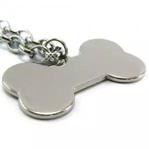 이름표 강아지 인식표 뼈다귀 펜던트 목걸이 대 12개 산책 외출 야외 표식