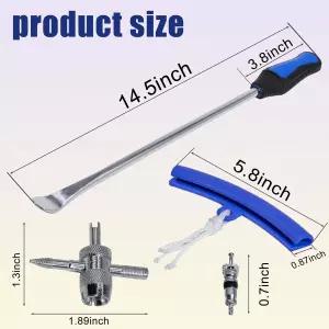 Y.A. 로터스 타이어 스푼 14.5인치 모터사이클 더트 바이크 잔디 트랙터 자전거용 스틸 교체 키트 등 제거