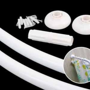 [2개구성] 160cm 형 곡선 욕실 가림막 cm 생활 용품 AEWC3A4B4