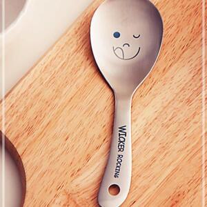 [2개구성] 윙커 스텐 밥주걱 소 레이션 꾸미기 생활 이쁜 예쁜 꾸 주방 용품 데코 홈 EWFGMO8Y