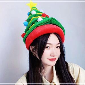 [2개구성] 초록트리 패션 이벤트 성탄 산타 크리스마스 코스튬 파티 홈 모자 KWD58DFD