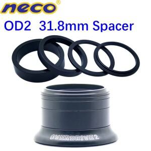 Neco OD2 스페이서 와셔 4개 GIANT 31.8mm 헤드셋 링 TCR ADV SLR XTC PP 포크 스템 2/3.2/5/10mm용 알루미
