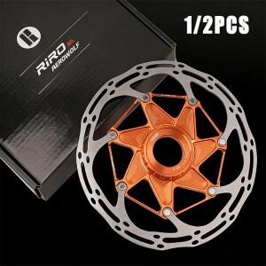 1/2PC RIRO 자전거 브레이크 로터 센터락 디스크 140/160mm MTB 로드 유압