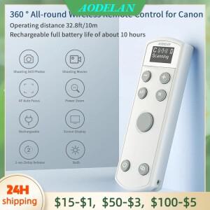 M200 M50 90D G5XII 용 Canon 카메라 원격 제어 줌 초점 BR-E1 충전식 무선 셔터 릴리스 교체