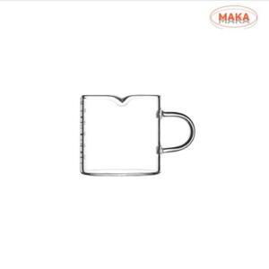 [2개구성] 커피용품 샷 MAKA 마카 잔 에스프레소 내열 커피저그 계량_ 글라스 HWBA4D53