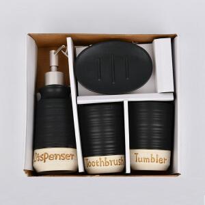 [2개구성] 클래식배스 4종 샴푸통 럭셔리 도자기 욕실 세트 디스펜서 고급형 용품 텀블러 KWFKRHJ2