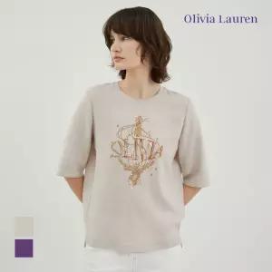 [올리비아로렌] 원포인트 린넨 티블라우스_VOCNS4M3311