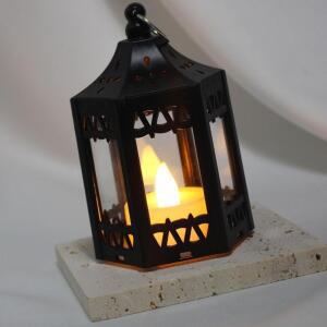 [2개구성] 캔들케이스 랜턴 -블랙 블랙워머 캔들워머 캔들세트 홈인테리어 미니캔들 EWB932C6