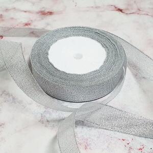 [2개구성] 2cm 끈 22m 공단 실버 리본 공예 포장 롤 HWFG4N24