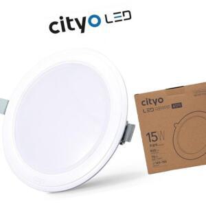 [2개구성] cityo 소형 매립 욕실 화장실 전구색 16w 베란다등 플리커프리 방진등 다운라이트 EWE83AAF