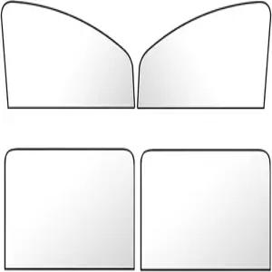 4 PCS 자동차 창문 선섀도 라이트 블록 프라이버시 커튼 사이드 윈도우 선 열 보호 커버 트럭 SUV용