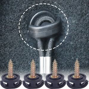 자동차 메쉬 포켓 후크 좌석 버클 행거 인테리어 트렁크 나사 고정 링 보관 마운트 클립 범용