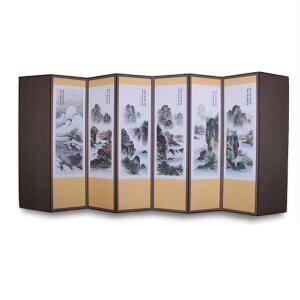 제수용품 두레공예사 커버포함 8폭 추사글씨 차례상 산수화 성묘용 추석 품 설 병풍 LW5DE4C9