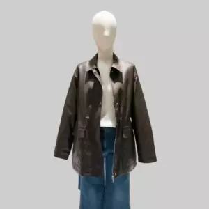 [롯데백화점]시슬리 시슬리 인조 가죽 하프 자켓 SALE71611