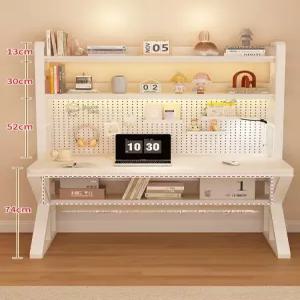 타공판 테이블 중고등학생 철제 수납 보드 전면 데스크 책상