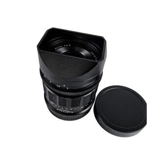 VOIGTLANDER APO-LANTHAR 35mm F2 캡이 있는 금속 사각 베이요넷 렌즈 후드 - 소니 E 마운트 렌즈/니콘 Z