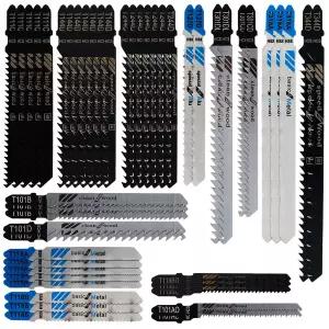 예초기 톱날 지그 세트 HCS 모듬 블레이드 T-생크 절단 직소 전동 공구 목재 PVC 강관 절단용 48-192 개