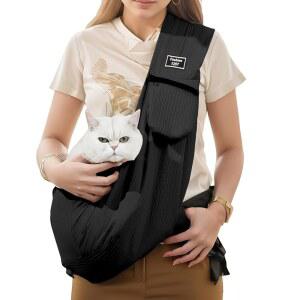 강아지 슬링, 3-12파운드 소형견용 방수 및 정전기 방지 원단으로 만든 보관 가방이 있는 고양이 미끄럼 방지, 반려동물이 쉽게 여행할 수 있도록 도와줍니다