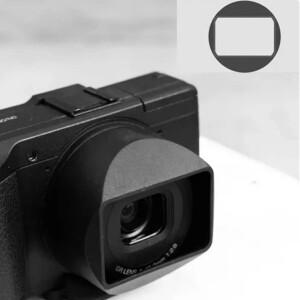 리코 GR 와이드 프레임용 직사각형 ABS 카메라 렌즈 후드 어댑터 링 캡 커버 빈티지 레트로