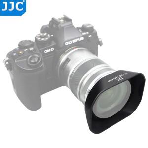 Olympus M.ZUIKO DIGITAL ED 12-50mm 1:3.5-6.3 EZ용 JJC 정사각형 렌즈 후드 쉐이드 LH-55B 검정색 교체