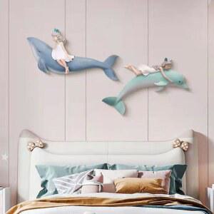 돌고래 장 거실 횟집 벽걸이 인테리어 꾸미기 촬영 D 돌핀 카페 간판