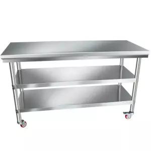 식탁 이동식 작업대 스텐 조리대 테이블 보조 업소용 확장형 베이킹작업대 주방선반 간이