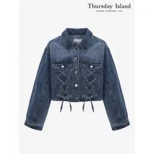 써스데이아일랜드Thursday Island 아일렛 스트링 데님자켓T242MJK139W2334182