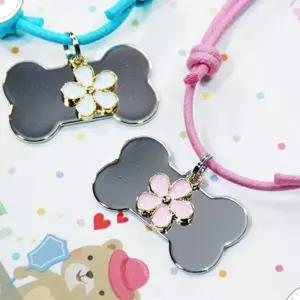 문펫 들꽃 인식표 목걸이고양이 강아지 용품 애견