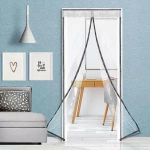 보급형자석 방풍 막 투명비닐 커튼 바람막이 현관 pvc 커텐 우풍차단 창문 베란다