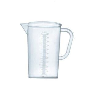 손잡이가 달린 플라스틱 눈금 비커 1L, 1000ml 플라스틱 계량컵 측정