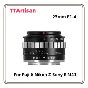 TTArtisan APS-C MF 렌즈 후지 X XT-100 니콘 Z Z50 ZFC 소니 E A6600 올림푸스 E-M5 M43 마운트 고속 문서